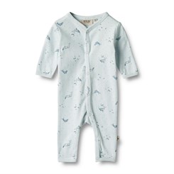 Wheat Dusty Jumpsuit LS - Light blue whales